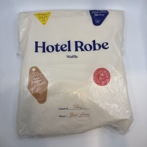 FluffCo Hotel Robe Waffle Robe Large / XL Unisex Premium Hotel Robe NEW